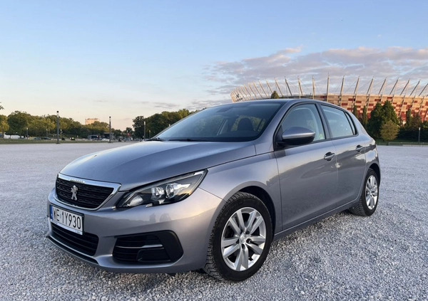 Peugeot 308 cena 51900 przebieg: 64524, rok produkcji 2020 z Warszawa małe 301